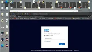 office 365 cookies grabbing page  with company background image and logo