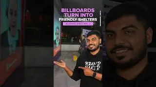 Billboards that turns into friendly shelter🛡️🚏