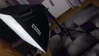ESDDI Softbox Lighting Kit Photo Studio Light Professional Lighting unboxing and instructions