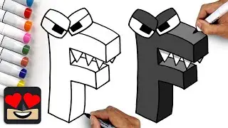 Alphabet Lore | How To Draw Letter F