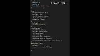 Animation HTML & CSS | #loading #folding #short #html #animation #css #shortvideo #shorts #webpage