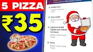 5 DOMINOS PIZZA in ₹35 मे|dominos coupon code today|Domino's pizza offer|domino christmas offer 2025