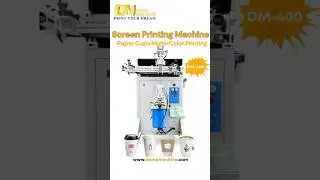 ✨DEMA Semi-Auto Screen Printing Machine for Multi-color Paper Cups