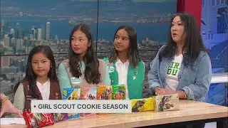 Girl Scout Cookies are back! Girl Scouts from East Bay visit KRON4 studio