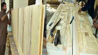 Making a Solid Wood Door|how to build up solid door_ door made of solid wood