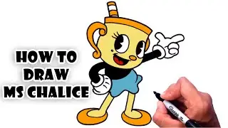How to Draw Ms Chalice | Cuphead Show - step by step drawing