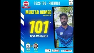 🔥 Mich-CA 2025 T20 Premier | Muktar Ahmed&rsquo;s Power-Hitting vs GPAN | August 24, 2025