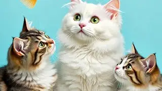 Кошка, милый и очаровательный вид, пьет молоко. Тренды: котенок. Это видео для любителей кошек и ...