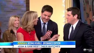 `GMA` Look-Alike Contest Results: Josh Elliott, Sam Champion`s `Bromance` With Doppelganger