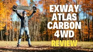 🚀 Super skate el&eacute;ctrico de 4 motores - Exway Atlas Carbon 4wd  |  Review