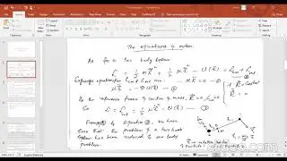 Lec 24 The Equivalent One Dimensional Problem, Effective Potential