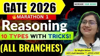 General Aptitude Reasoning: All Branches | GATE 2026 |10 Types & Tricks + PYQs | #gate2026 #aptitude