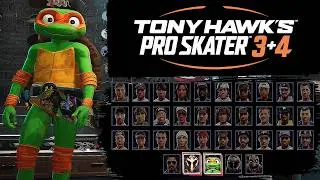 Tony Hawk's Pro Skater 3 + 4 - All Skater (Character) 4K