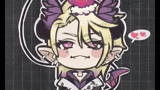 [Speedpaint] Drawing Zander Netherbrand 💜♈ from【FIRST STAGE PRODUCTION EN】(but this time chibi)