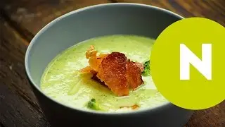 Brokkolikrémleves baconchips-szel | Nosalty