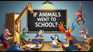 If Animals Went to School 🎒 #IfAnimalsWentToSchool #HilariousAnimalAnimation #FunnyAnimalCartoon