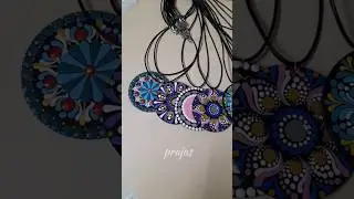 Handmade Mandala Pendant ✨ | Mandala Art Jewellery | Satisfying Art #shorts