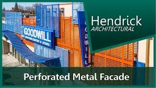 ▶ Perforated Metal Facade - Square Hole  - Architectural Sheet Metal Work