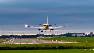 【秋の札幌丘珠空港】夕暮れの素敵な着陸