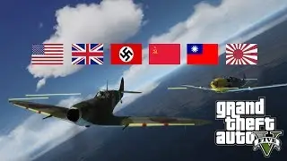 4K GTA 5 二戰飛機模組 GTA 5 WW2 Aircraft Mod