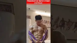 Top 5 best chest workout with resistance band at home 🔥 # gym # motivation # fitness #backworkout