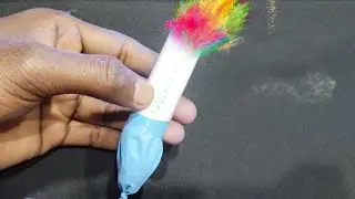 gulal gun by PVC pipe and Balloon Holi special experiment @up hacker