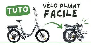 Comment plier et déplier un vélo électrique pliant Facile (EXS Proline)