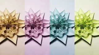 How to Make a Beautiful Paper Snowflake from A4 Paper | DIY Winter Craft Tutorial Aal Contrary 🌼💮 