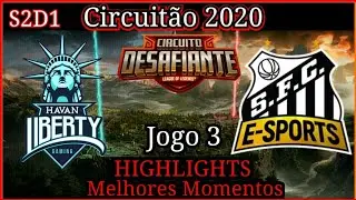 Circuit&atilde;o 2020 HL vs SAN highlights jogo 3 | Circuit&atilde;o 2020 Havan Liberty vs Santos highlights.