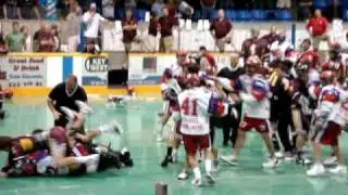 Mann Cup 2009 bench brawl