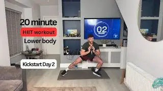 Lower body HIIT workout Day 2 of 7 day kickstart challenge 