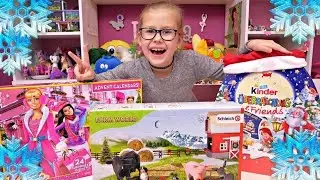 Advent Calendars Unboxed: Kinder Surprise, Barbie, & Schleich!