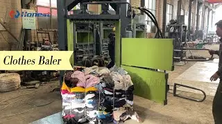Efficient Clothing Baler for Textile Waste Recycling