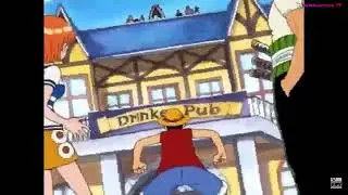 Luffy calls buggy big nose (English dub)