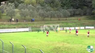 Il rigore firmato da Bartolo che ha deciso il match di coppa Baldaccio Bruni - Foiano