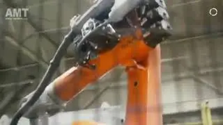 Intelligent robot gravity casting gearbox body