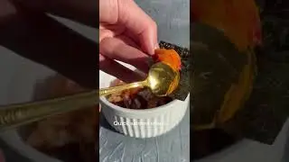 Red pepper spread + nori + honey smoked salmon *chef&rsquo;s kiss*