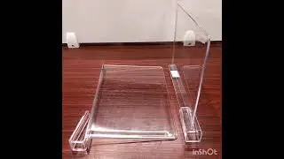 Acrylic Closet Shelf Transparent Bookcase Divider Partition Books Clapboard Desktop Storage Divider