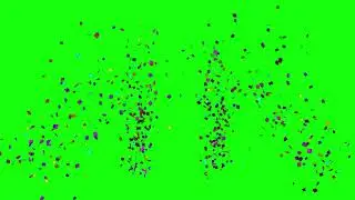 Confetti Green Screen 5 | Royalty Free | No Copyright