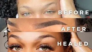 Ombr&eacute; Brow Journey | Healing Process | Before + After ✨