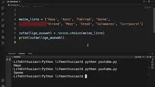 Python | Eine nützliche Funktion aus dem Modul random