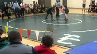 Ryan (green) Wrestling 2011; Greenwood vs Greenfied at Triton 26 Feb 2011