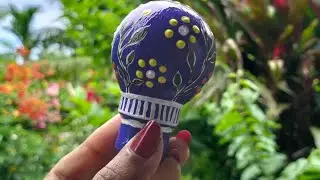 Reuse Of Bulb//Old Bulb Recycling Idea//Light Bulb Painting Tutorial//Old Light Bulb Decoration