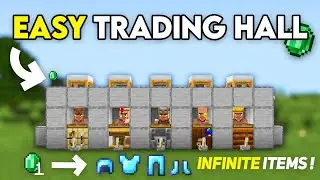 BEST VILLAGER TRADING HALL in 1.21 Minecraft Bedrock !