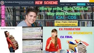 📖🎯 Get your Study Materials Now! | Ordering Books from ICAI CDS Web Portal made Easy! 📚📦
