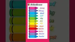 12 months name in english | months of the Year song | kindergarten learning song