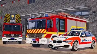 Emergency Call 112 &ndash; Geneva Police & Fire Brigade on Duty! 🚓🚒🔥 4K Ultra Realistic Simulation