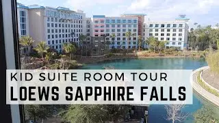 Universal Orlando Loews Sapphire Falls Kid Suite Tour | 2 bedroom kid suite at Loews Saphhire Falls