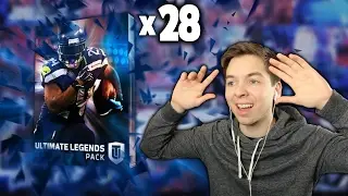 OPENING 28 ULTIMATE LEGEND PACKS! MADDEN 17 PACK OPENING