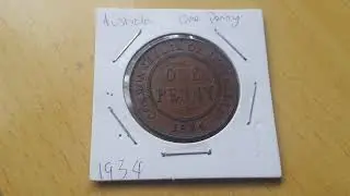 1934 Commonwealth of Australia Penny
